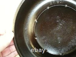 Couvercle en fonte émaillée Piqua Ware vintage pour casserole néerlandaise à donuts