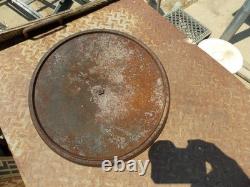 Couvercle en fonte ornée rare POCASSET No 4 NEW YORK 12 pouces, poêle ou cocotte