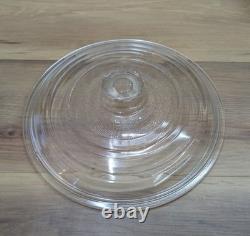 Couvercle en verre Griswold #8 MARQUÉ pour cocotte en fonte 10 RARE, p/n J-1805 en fonte/aluminium