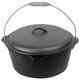 Cuisiland Cocotte En Fonte De 9 Quarts Avec Couvercle Bomb&eacute;, Poign&eacute;e En Arceau, Pr&eacute;-assaisonn&eacute;e
