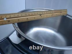 Cuisinière en acier inoxydable Americraft 5 Qt avec couvercle électrique en fonte émaillée