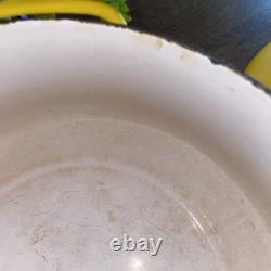 Deux casseroles DANSK France KOBENSTYLE ENAMEL JAUNE avec couvercle TIRVET 4 et 2 QT