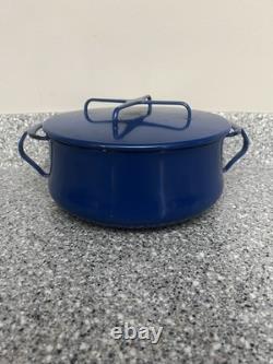 Dutch Oven Émaillé Bleu Kobenstyle 12 8QT Vintage Rare Dansk IHQ France
