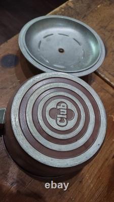 ENSEMBLE DE CASSEROLES EN ALUMINIUM CLUB 10 PIÈCES AVEC COUVERTS MARRON