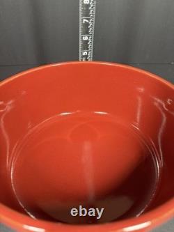 Emile Henry cocotte ronde en céramique de 4,2 qt avec couvercle, rouge bordeaux