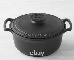 Emile Henry faitout de 7,5 Qt avec couvercle, prix régulier 335 $, neuf sans boîte, mat bleu marine foncé, rare