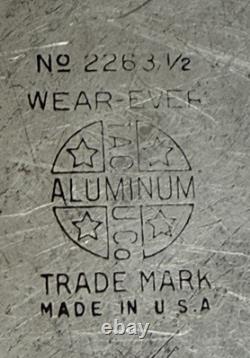 Ensemble Vintage de 4 Casseroles Wear Ever : 1 Faitout avec Couvercle et 3 Casseroles avec 2 Couvercles