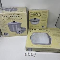 Ensemble de casseroles MCWARE 3 pièces : faitout, cocotte, plat à rôtir, nouveau