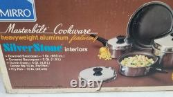 Ensemble de casseroles en aluminium Mirro Masterbilt, faitout, poêles, neuf scellé, vintage
