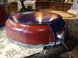 Ensemble de casseroles et poêles Oster Telford en aluminium avec revêtement antiadhésif rouge et bakélite