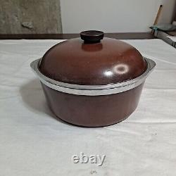 Ensemble de casseroles et poêles Vintage Club Pot Pan, couleur brun, comprenant une marmite, une poêle, une casserole, 5 pots et 4 couvercles.