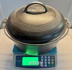 Ensemble de cocotte en fonte Wagner Ware, couvercle bombé et anneaux anti-goutte, n° 1268, avant 1945