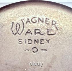 Ensemble de cocotte en fonte Wagner Ware, couvercle bombé et anneaux anti-goutte, n° 1268, avant 1945