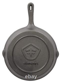 Ensemble de cuisine en fonte pré-assaisonnée Stansport 6 pièces avec poêle à frire et cocotte 16903