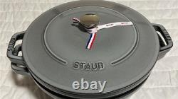 Ensemble empilable de 3 pièces, cocotte ronde en fonte Staub, 5 qt