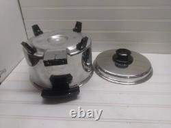 Fait Maison Casserole Électrique en Fonte de 5 Qt avec Noyau Liquide, Cocotte en Acier Inoxydable avec Couvercle