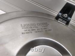 Fait Maison Casserole Électrique en Fonte de 5 Qt avec Noyau Liquide, Cocotte en Acier Inoxydable avec Couvercle