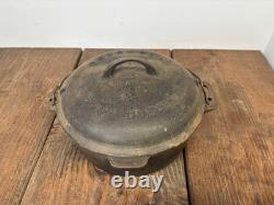 Fait Vintage Griswold #8 Tite-Top Cocotte 833 H Avec Couvercle 2551 Original Non Nettoyé