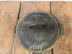 Fait Vintage Griswold #8 Tite-Top Cocotte 833 H Avec Couvercle 2551 Original Non Nettoyé