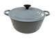 Fait Vintage Le Creuset Casserole Ronde Avec Couvercle #22 3.5 Quart Bleuet Couleur Rare