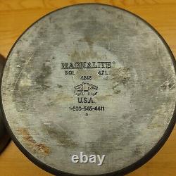 Fait à la main Vintage Magnalite GHC 4248 fait en métal de 5-quarts Pot de cuisson rond avec couvercle USA
