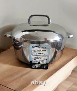 Fait à la main Wagner Ware Sidney O Magnalite 4248-M faitout de 5 quarts avec couvercle