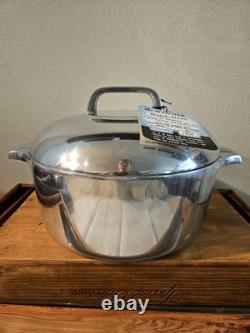 Fait à la main Wagner Ware Sidney O Magnalite 4248-M faitout de 5 quarts avec couvercle