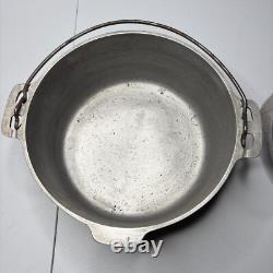 Fait à la main en aluminium martelé Griswold No 8 Vintage Cocotte A2165 avec couvercle A2108C BAIL