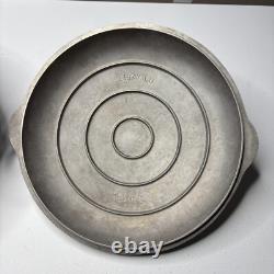 Fait à la main en aluminium martelé Griswold No 8 Vintage Cocotte A2165 avec couvercle A2108C BAIL