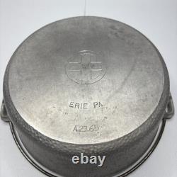 Fait à la main en aluminium martelé Griswold No 8 Vintage Cocotte A2165 avec couvercle A2108C BAIL