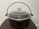 Fait Ancien Propre Wagner Ware Sidney O Four Hollandais 1268 D Avec Couvercle En Verre Pyrex C-8