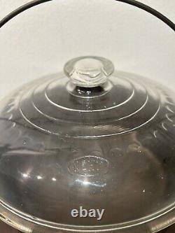 Fait ancien propre Wagner Ware Sidney O four hollandais 1268 D avec couvercle en verre Pyrex C-8