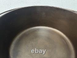 Fait ancien propre Wagner Ware Sidney O four hollandais 1268 D avec couvercle en verre Pyrex C-8