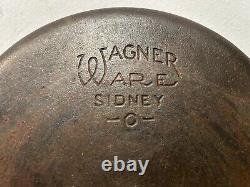 Fait ancien propre Wagner Ware Sidney O four hollandais 1268 D avec couvercle en verre Pyrex C-8