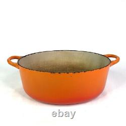 Fait de collection LE CREUSET Cocotte ovale en fonte émaillée 11,5 F Orange Flamme