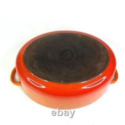 Fait de collection LE CREUSET Cocotte ovale en fonte émaillée 11,5 F Orange Flamme