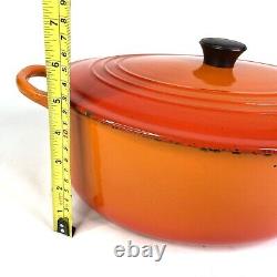 Fait de collection LE CREUSET Cocotte ovale en fonte émaillée 11,5 F Orange Flamme