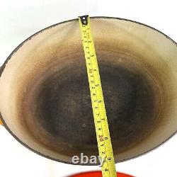 Fait de collection LE CREUSET Cocotte ovale en fonte émaillée 11,5 F Orange Flamme