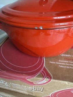 Fait en USA, Cocotte en fonte émaillée Genuine LODGE 3 Qt 2ème qualité