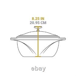 Fait en USA, Genuine LODGE Enamel en Fonte Cocotte en Fonte 7,5 Qt Smooth Sailing