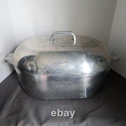 Fait en aluminium vintage Magnalite 4267 Wagner Ware rôtissoire néerlandaise 13 QT USA trivet