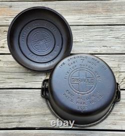 Fait en fonte Griswold #7 Tite Top Cocotte et couvercle RÉTABLI COMPLÈTEMENT Fait en fonte Griswold #7 Tite Top Cocotte et couvercle RÉTABLI COMPLÈTEMENT