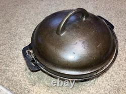 Fait en fonte vintage Griswold n° 6 faitout 2605 avec couvercle au logo Griswold en bon état