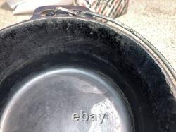 Fait en fonte vintage Griswold n° 6 faitout 2605 avec couvercle au logo Griswold en bon état