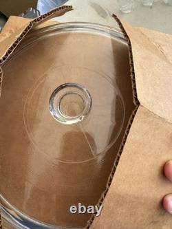 Fait main Wagner en fonte 5 Qt Cocotte 1268 avec couvercle en verre Pyrex neuve dans boîte scellée