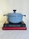 Fait Main De Vintage Le Creuset Bleu Cocotte Num&eacute;rot&eacute;e 23 Enzo Mari La Mama