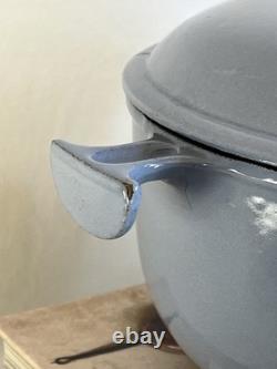 Fait main de vintage Le Creuset bleu cocotte numérotée 23 Enzo Mari La Mama