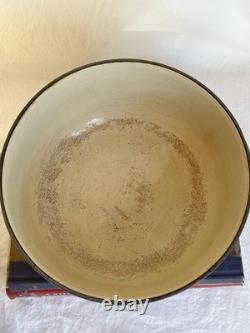 Fait main de vintage Le Creuset bleu cocotte numérotée 23 Enzo Mari La Mama