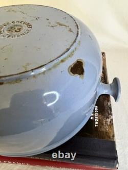 Fait main de vintage Le Creuset bleu cocotte numérotée 23 Enzo Mari La Mama