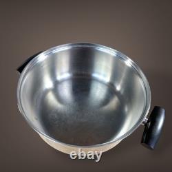 Faitout Cutco Wear Ever 835 avec couvercle plat à dôme haut Vintage MCM